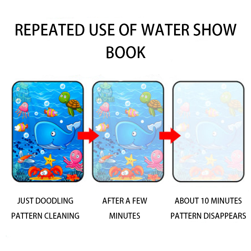 1pcs Magical Book น้ําวาด Mont - Reusable Water Magic Coloring Book บทวิจารณ์และราคา