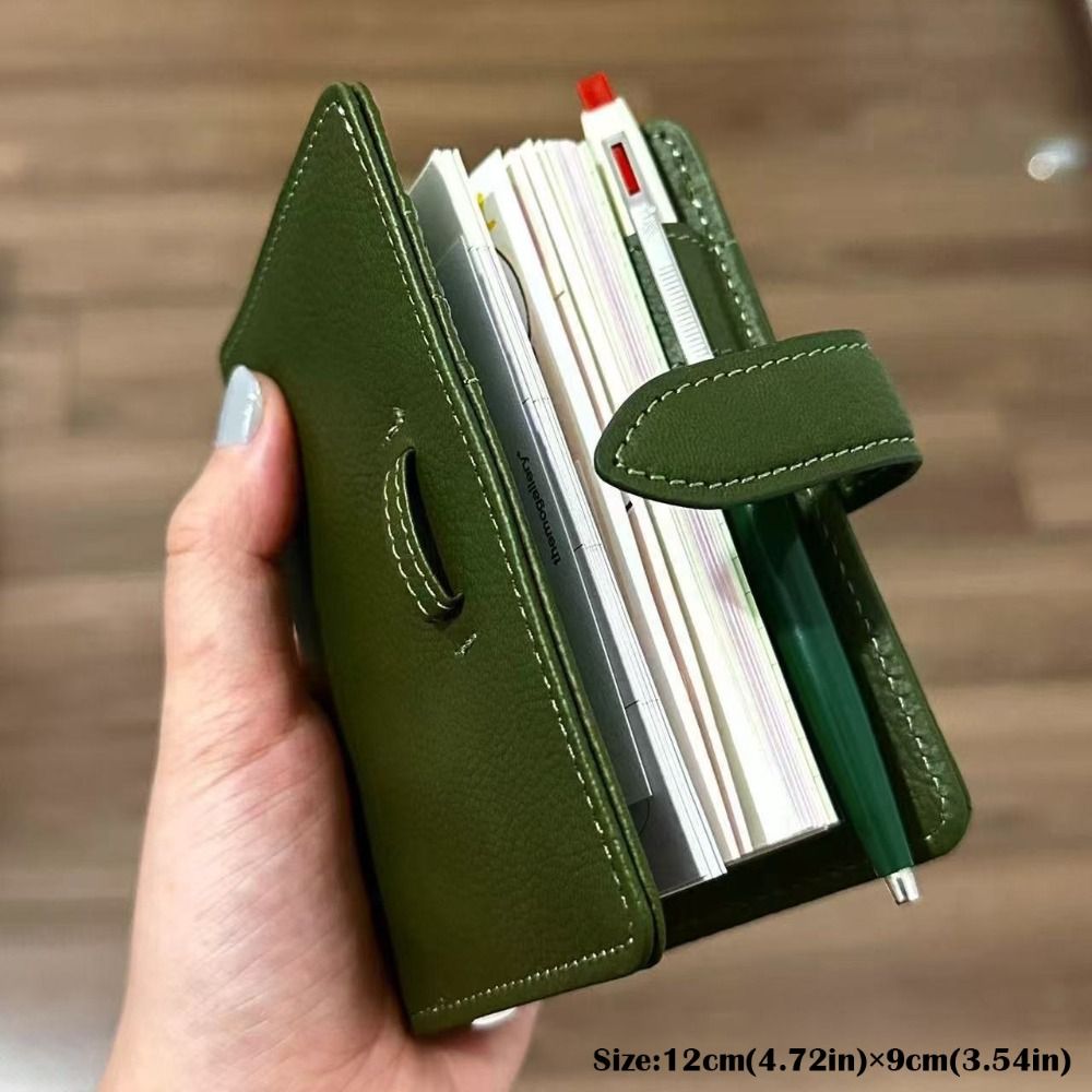 สมุดโน้ตหนังสีเขียว M5 รุ่นใหม - Vintage Leather Journal Notebook บทวิจารณ์และราคา