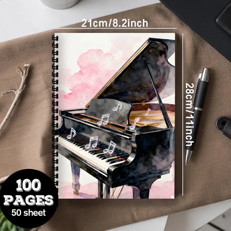 ขนาด A4, สมุดโน้ตดนตรี, สมุดโน - Blank Sheet Music Notebook บทวิจารณ์และราคา